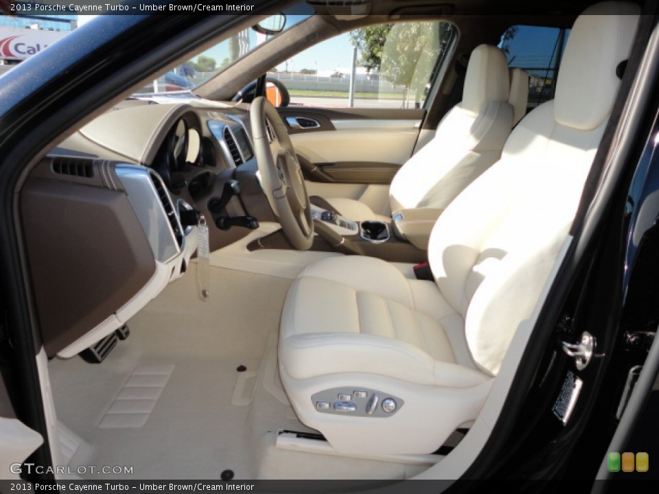 Umber Brown/Cream 2013 Porsche Cayenne Interiors