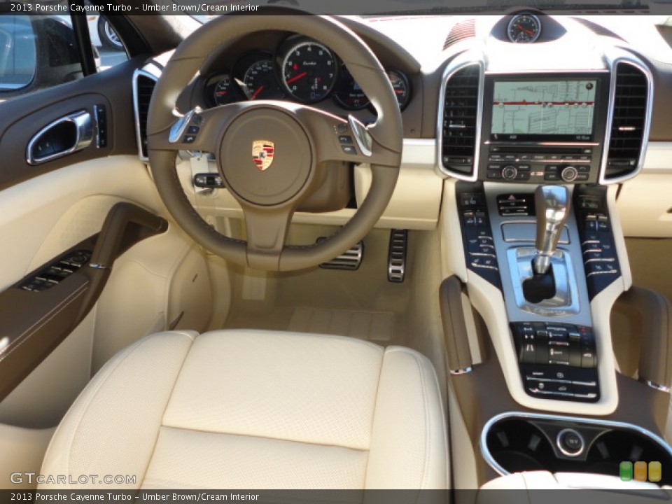 Umber Brown/Cream Interior Dashboard for the 2013 Porsche Cayenne Turbo #73283505