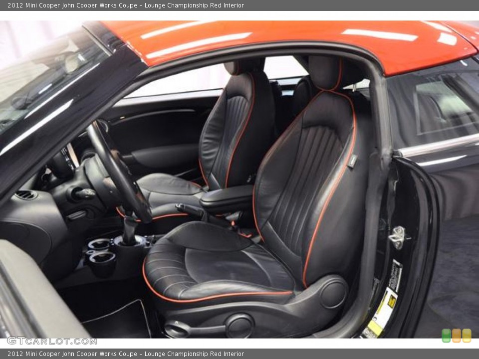 Lounge Championship Red Interior Photo for the 2012 Mini Cooper John Cooper Works Coupe #73284789
