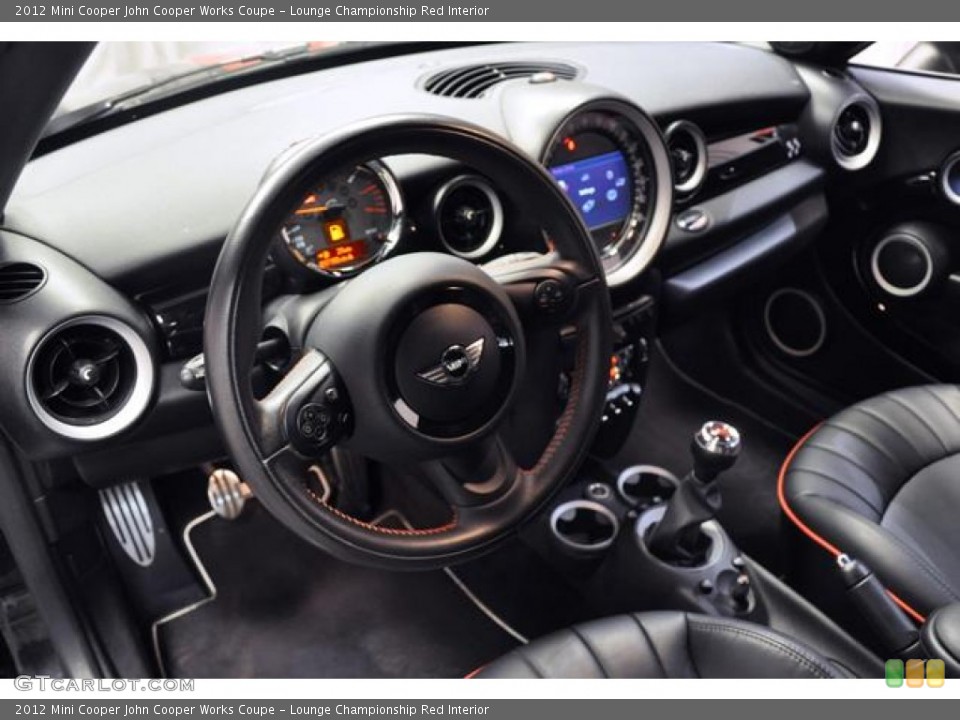 Lounge Championship Red Interior Photo for the 2012 Mini Cooper John Cooper Works Coupe #73284816