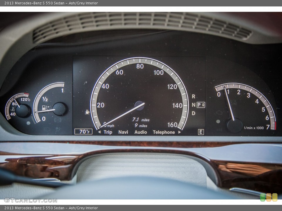 Ash/Grey Interior Gauges for the 2013 Mercedes-Benz S 550 Sedan #73285566