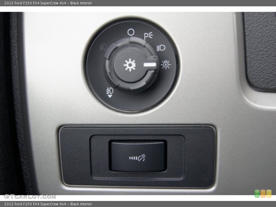 Black Interior Controls for the 2013 Ford F150 FX4 SuperCrew 4x4 #73285902