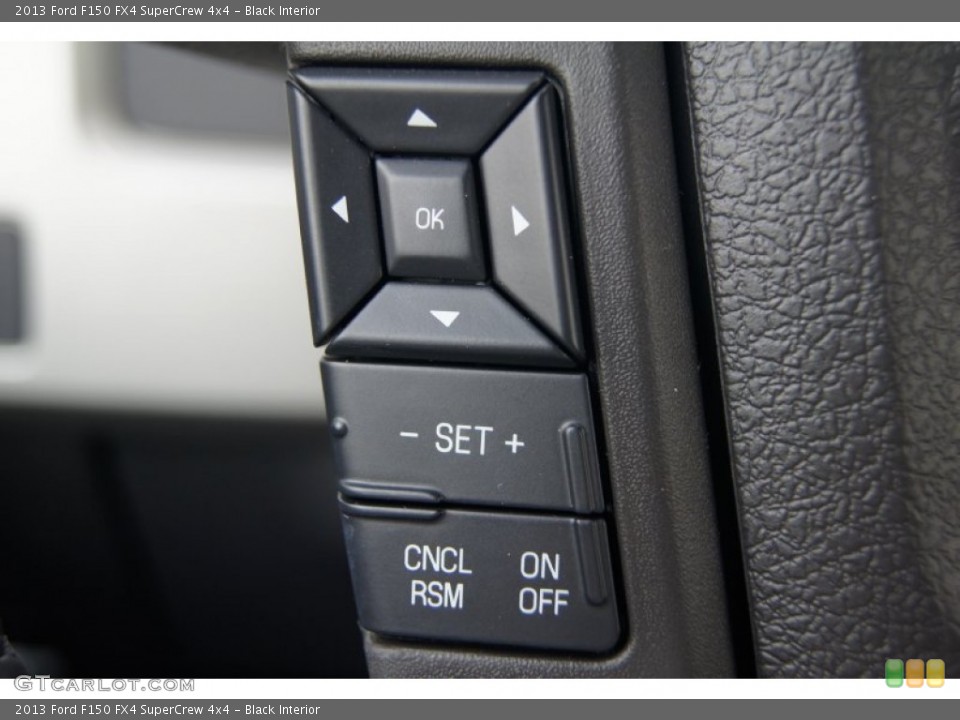 Black Interior Controls for the 2013 Ford F150 FX4 SuperCrew 4x4 #73285908