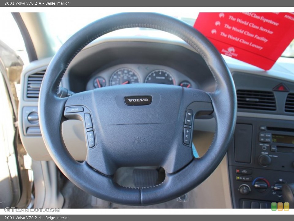 Beige Interior Steering Wheel for the 2001 Volvo V70 2.4 #73287084