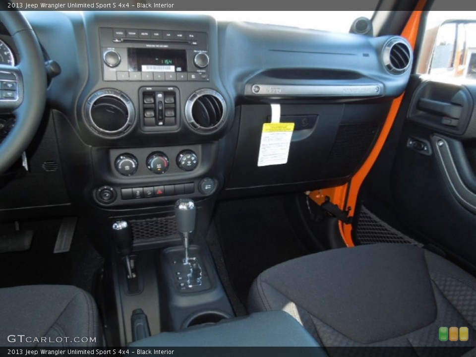Black Interior Dashboard for the 2013 Jeep Wrangler Unlimited Sport S 4x4 #73291293