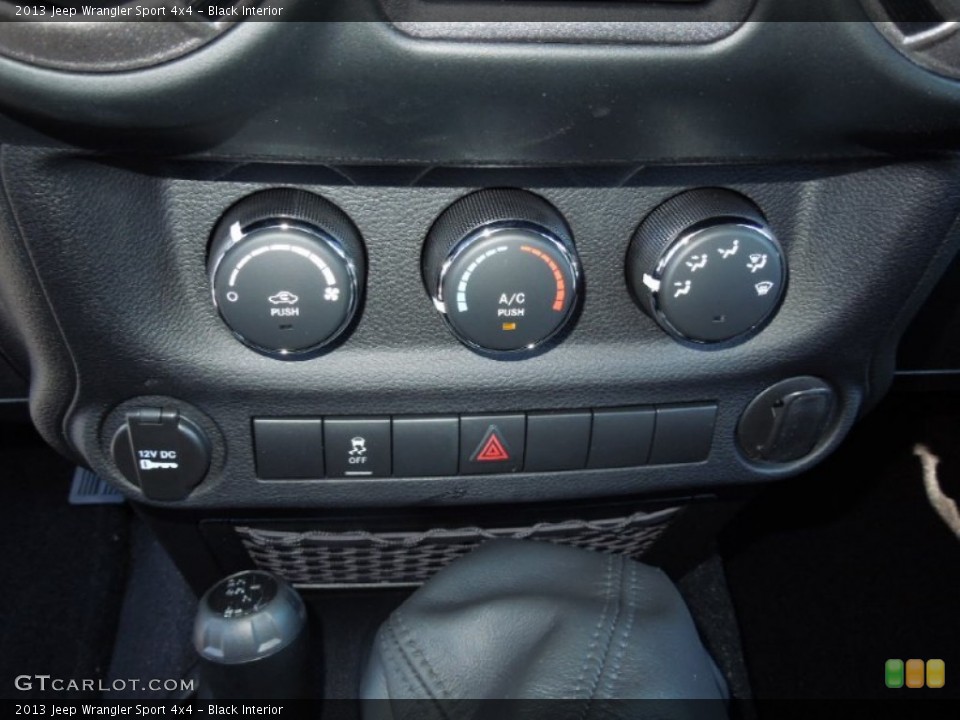 Black Interior Controls for the 2013 Jeep Wrangler Sport 4x4 #73291815