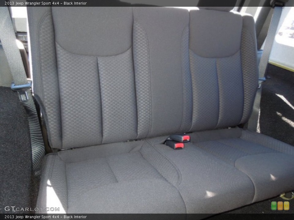 Black Interior Rear Seat for the 2013 Jeep Wrangler Sport 4x4 #73291935