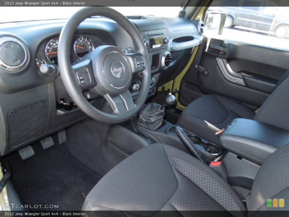 Black Interior Prime Interior for the 2013 Jeep Wrangler Sport 4x4 #73292081