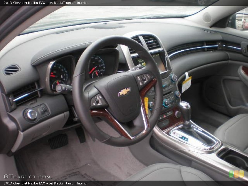 Jet Black/Titanium Interior Prime Interior for the 2013 Chevrolet Malibu ECO #73294410