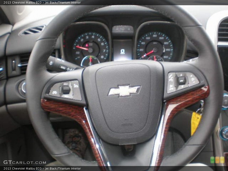 Jet Black/Titanium Interior Steering Wheel for the 2013 Chevrolet Malibu ECO #73294656