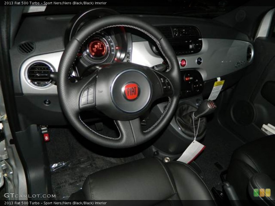 Sport Nero/Nero (Black/Black) Interior Steering Wheel for the 2013 Fiat 500 Turbo #73295907