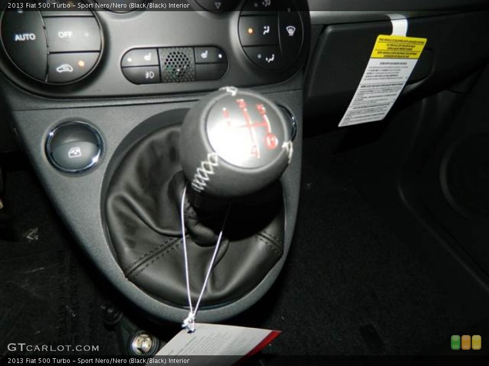 Sport Nero/Nero (Black/Black) Interior Transmission for the 2013 Fiat 500 Turbo #73295925