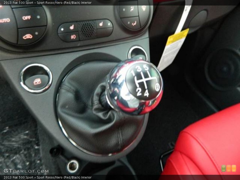 Sport Rosso/Nero (Red/Black) Interior Transmission for the 2013 Fiat 500 Sport #73296317