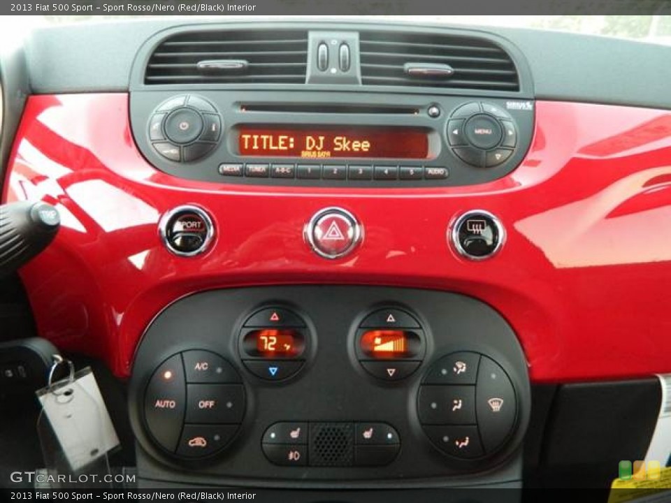 Sport Rosso/Nero (Red/Black) Interior Controls for the 2013 Fiat 500 Sport #73296342