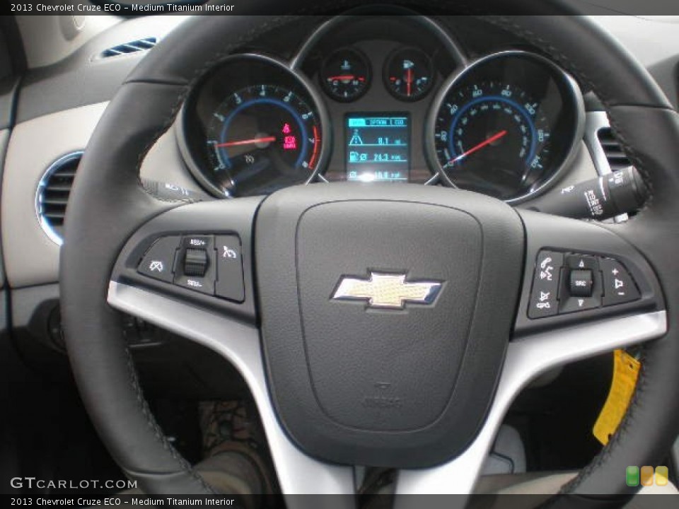 Medium Titanium Interior Steering Wheel for the 2013 Chevrolet Cruze ECO #73297679