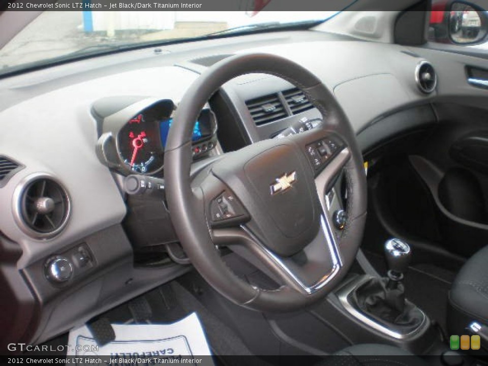 Jet Black/Dark Titanium Interior Dashboard for the 2012 Chevrolet Sonic LTZ Hatch #73299471