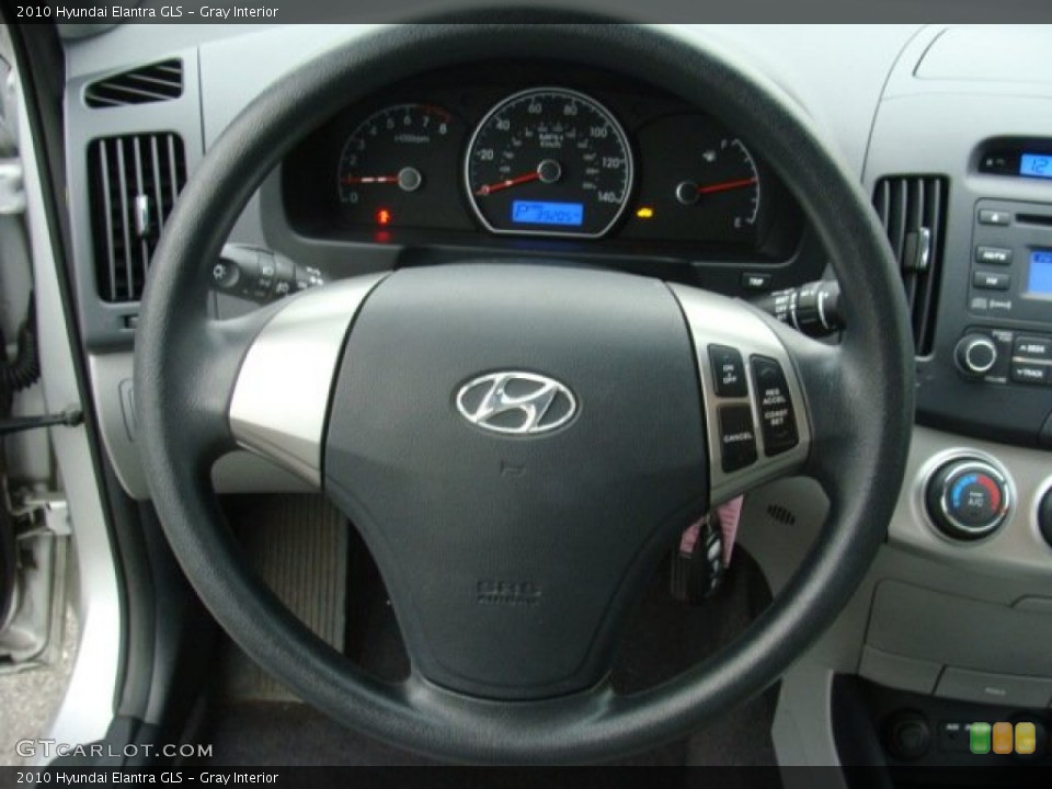 Gray Interior Steering Wheel for the 2010 Hyundai Elantra GLS #73300917