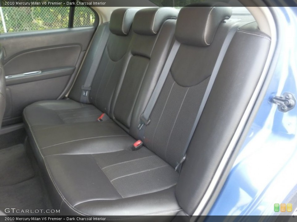Dark Charcoal Interior Rear Seat for the 2010 Mercury Milan V6 Premier #73302318