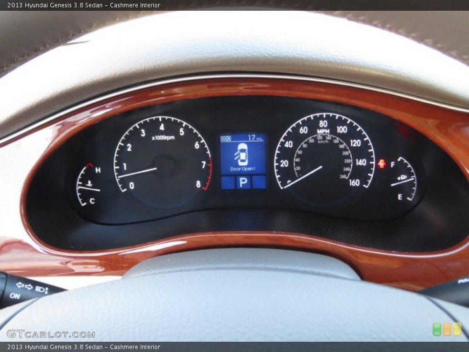 Cashmere Interior Gauges for the 2013 Hyundai Genesis 3.8 Sedan #73303684
