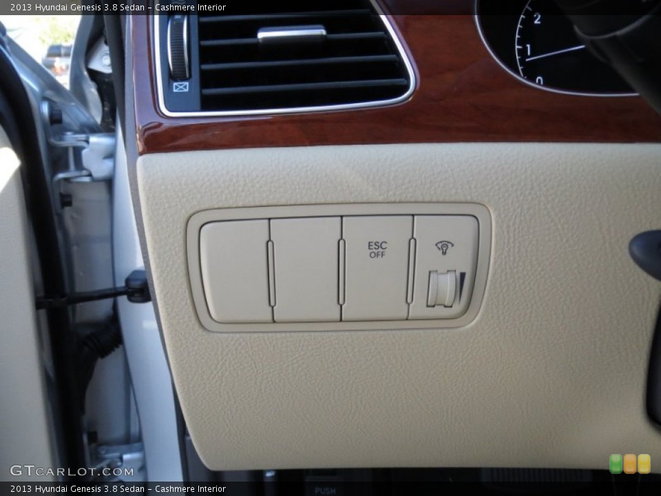 Cashmere Interior Controls for the 2013 Hyundai Genesis 3.8 Sedan #73303710