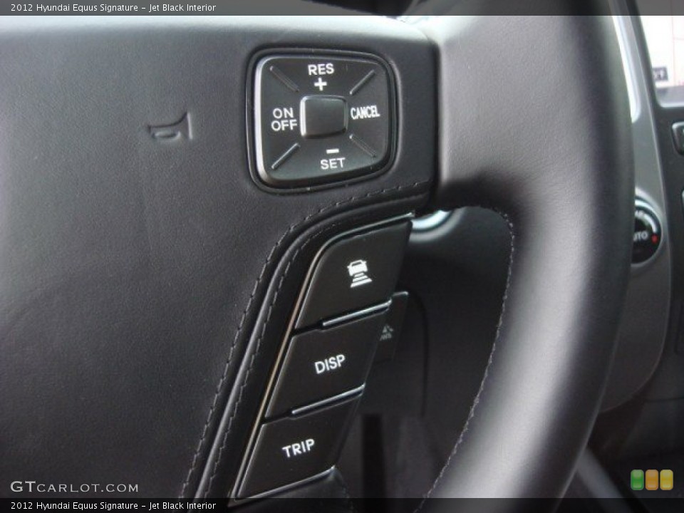 Jet Black Interior Controls for the 2012 Hyundai Equus Signature #73303798