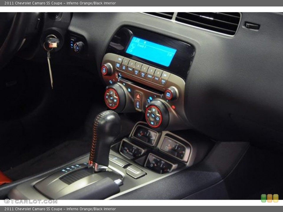 Inferno Orange/Black Interior Controls for the 2011 Chevrolet Camaro SS Coupe #73306047