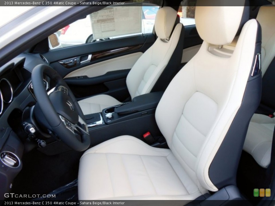 Sahara Beige/Black 2013 Mercedes-Benz C Interiors