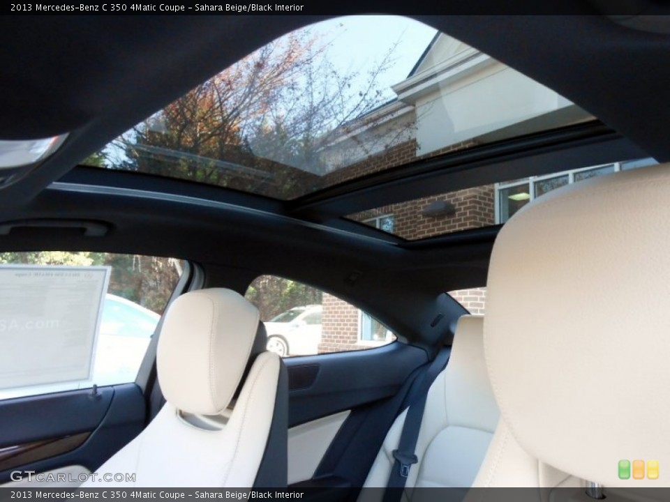 Sahara Beige/Black Interior Sunroof for the 2013 Mercedes-Benz C 350 4Matic Coupe #73311529