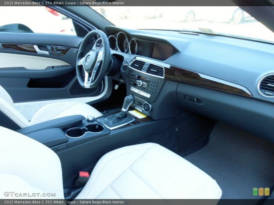 Sahara Beige/Black Interior Dashboard for the 2013 Mercedes-Benz C 350 4Matic Coupe #73311552