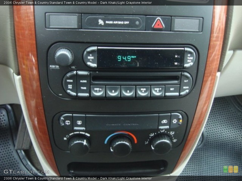 Dark Khaki/Light Graystone Interior Controls for the 2006 Chrysler Town & Country  #73312272