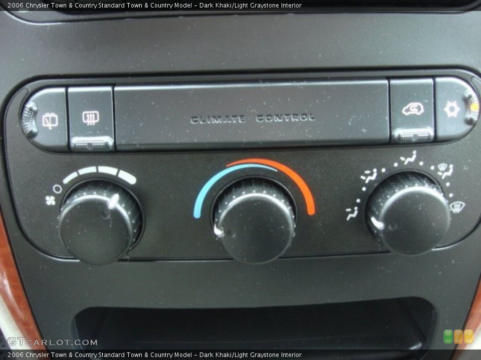 Dark Khaki/Light Graystone Interior Controls for the 2006 Chrysler Town & Country  #73312287