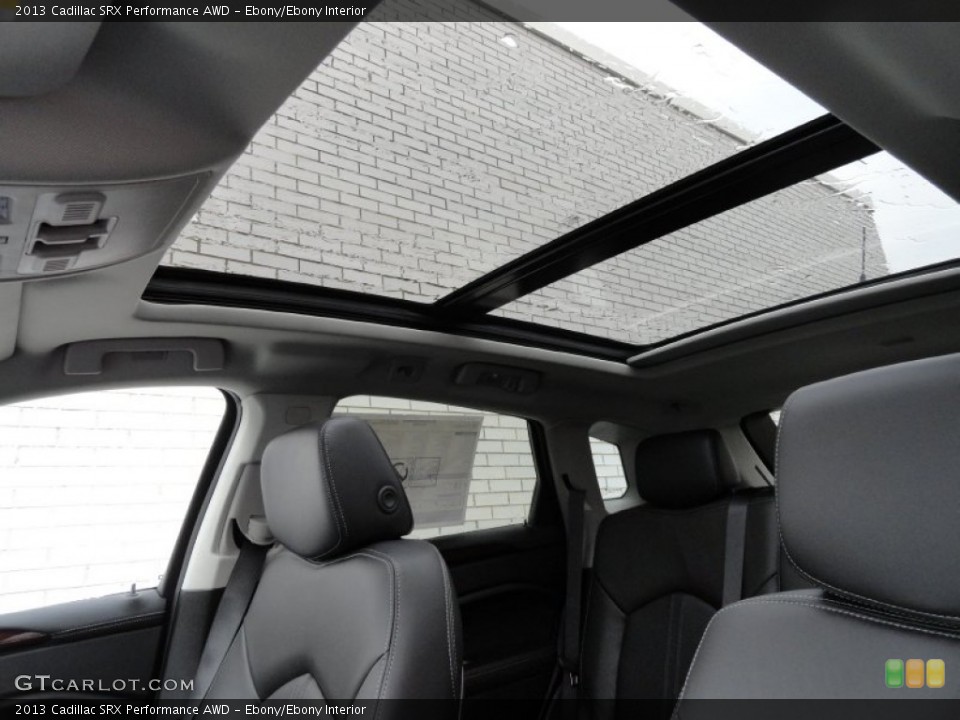 Ebony/Ebony Interior Sunroof for the 2013 Cadillac SRX Performance AWD #73313799