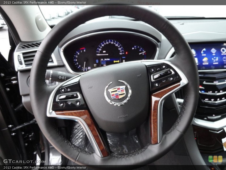 Ebony/Ebony Interior Steering Wheel for the 2013 Cadillac SRX Performance AWD #73313843