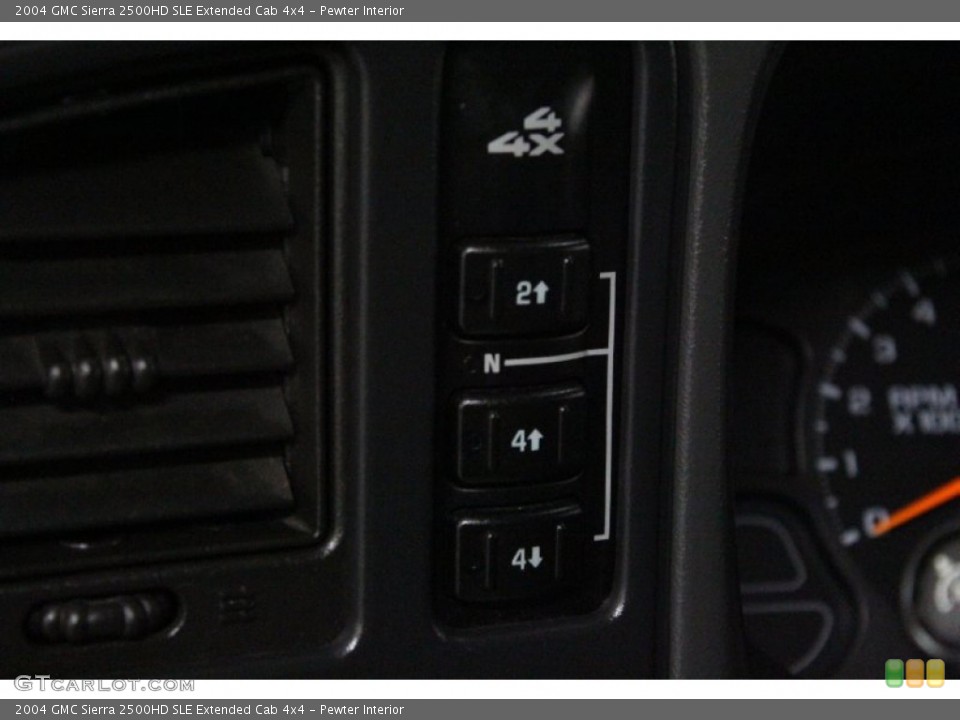 Pewter Interior Controls for the 2004 GMC Sierra 2500HD SLE Extended Cab 4x4 #73315926