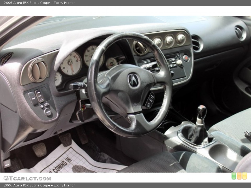 Ebony Interior Prime Interior for the 2006 Acura RSX Sports Coupe #73316277