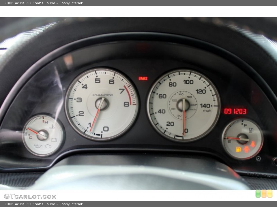 Ebony Interior Gauges for the 2006 Acura RSX Sports Coupe #73316646