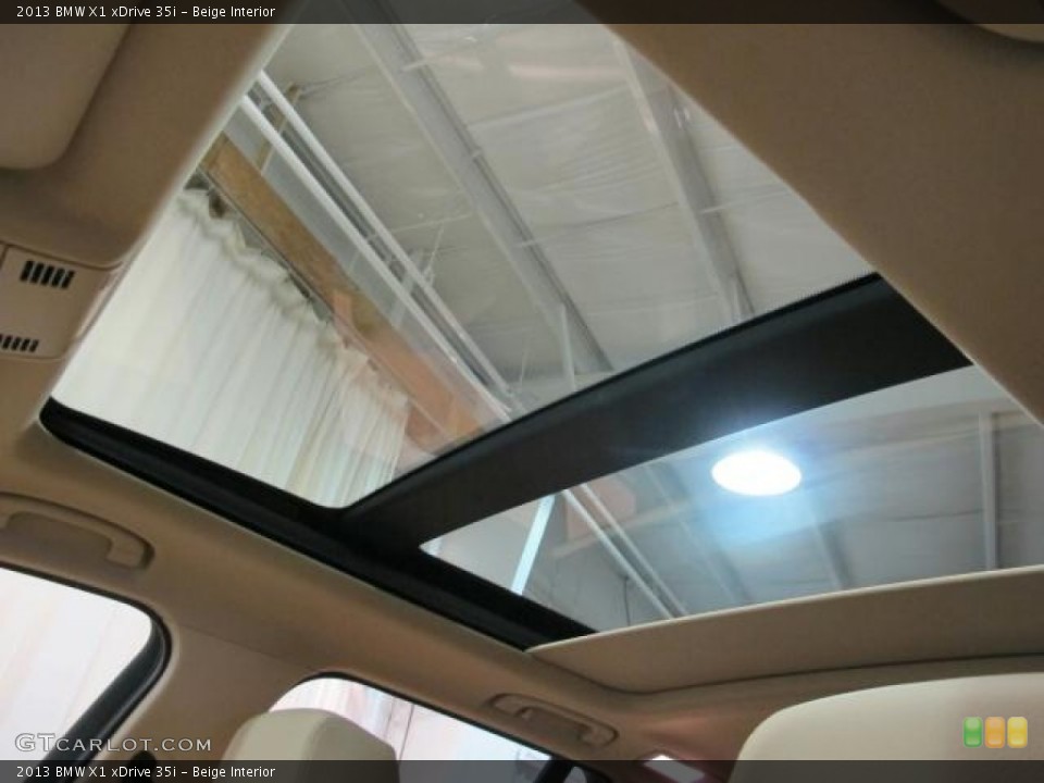 Beige Interior Sunroof for the 2013 BMW X1 xDrive 35i #73319928