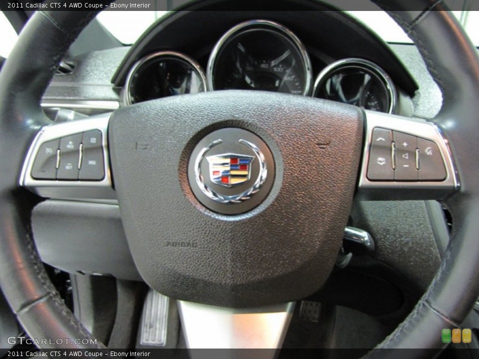 Ebony Interior Controls for the 2011 Cadillac CTS 4 AWD Coupe #73325433