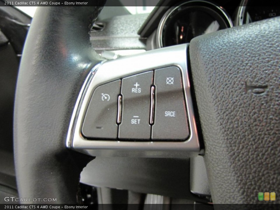 Ebony Interior Controls for the 2011 Cadillac CTS 4 AWD Coupe #73325454