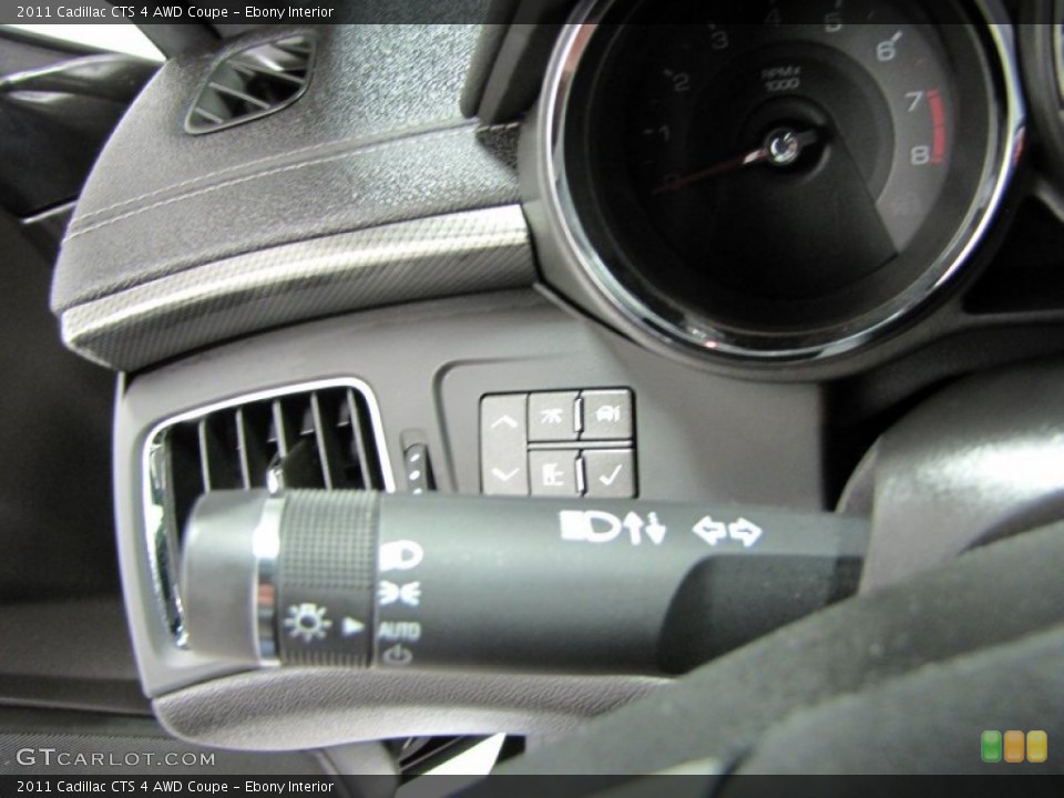 Ebony Interior Controls for the 2011 Cadillac CTS 4 AWD Coupe #73325499