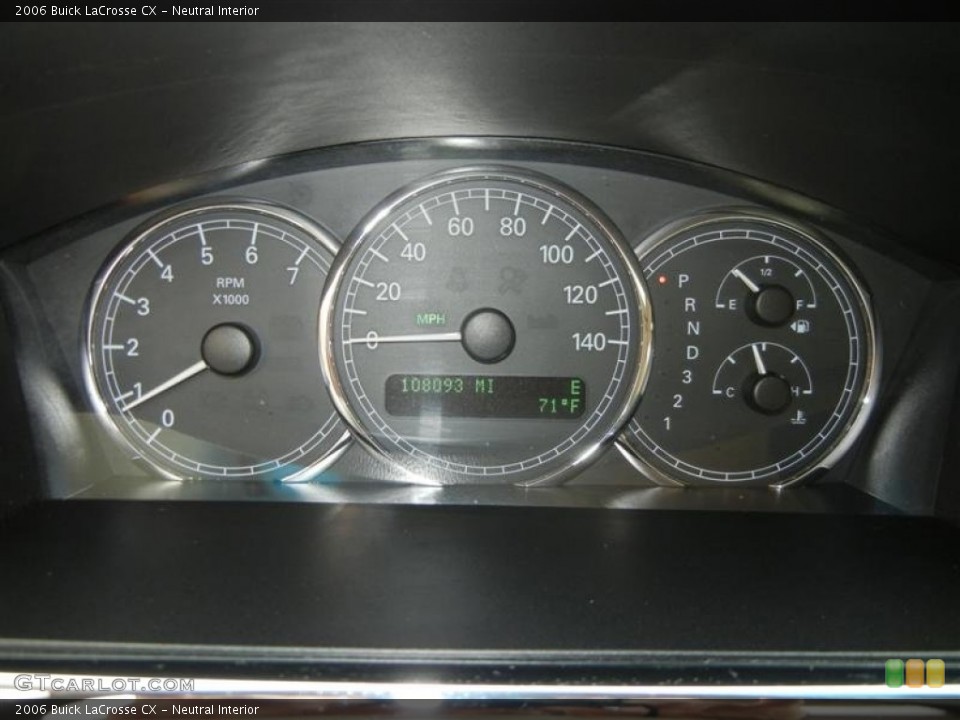 Neutral Interior Gauges for the 2006 Buick LaCrosse CX #73325868