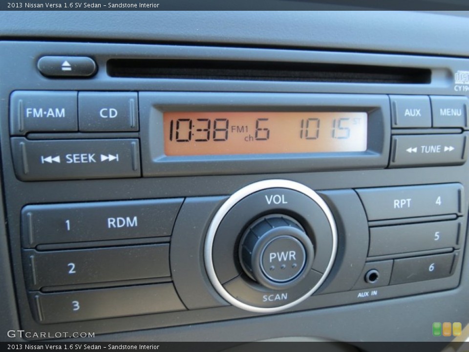 Sandstone Interior Audio System for the 2013 Nissan Versa 1.6 SV Sedan #73325922