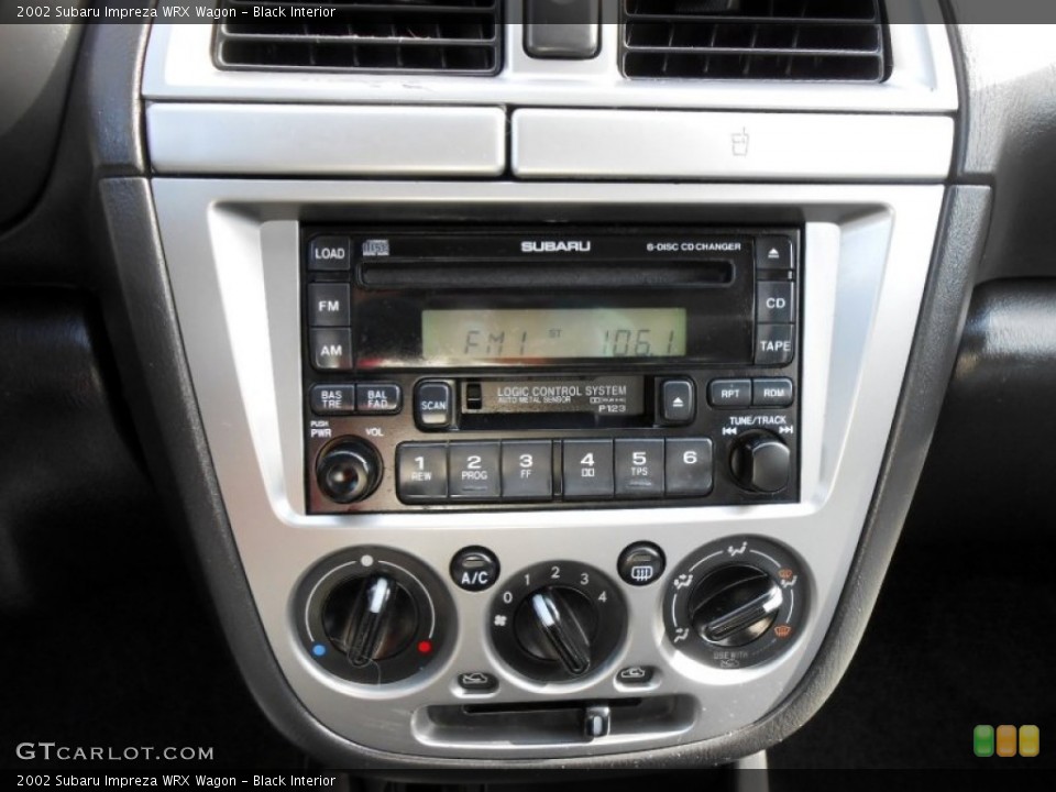 Black Interior Controls for the 2002 Subaru Impreza WRX Wagon #73326955