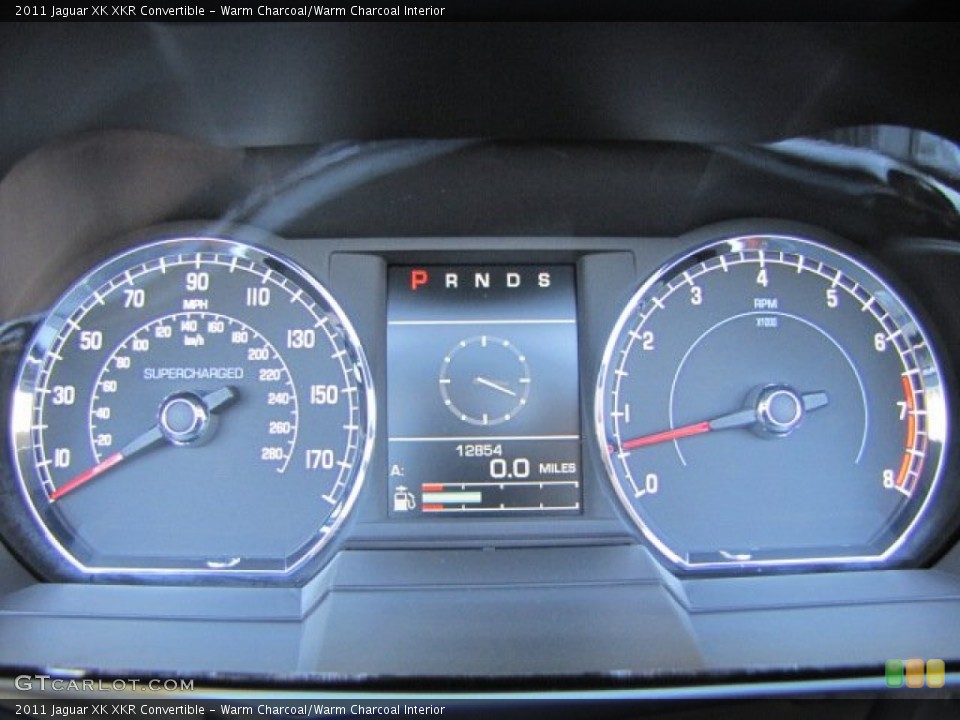 Warm Charcoal/Warm Charcoal Interior Gauges for the 2011 Jaguar XK XKR Convertible #73327338