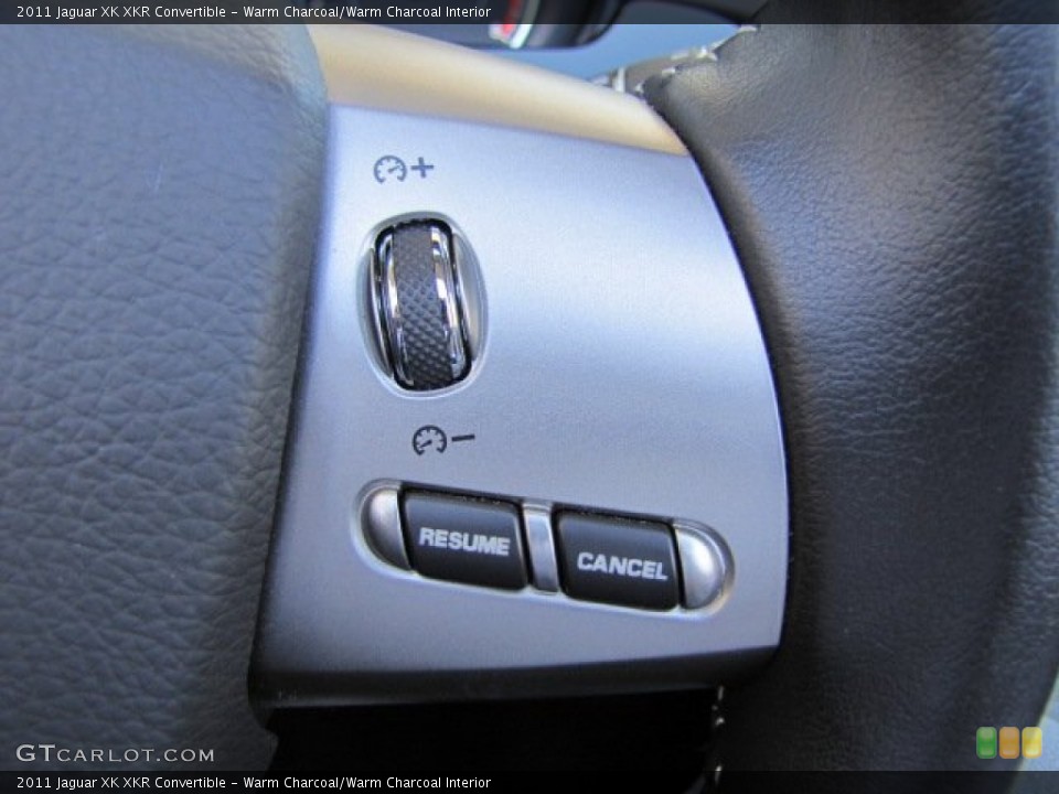 Warm Charcoal/Warm Charcoal Interior Controls for the 2011 Jaguar XK XKR Convertible #73327716