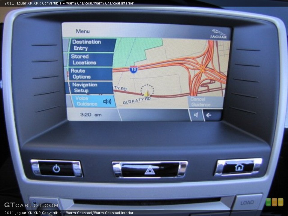 Warm Charcoal/Warm Charcoal Interior Navigation for the 2011 Jaguar XK XKR Convertible #73327764