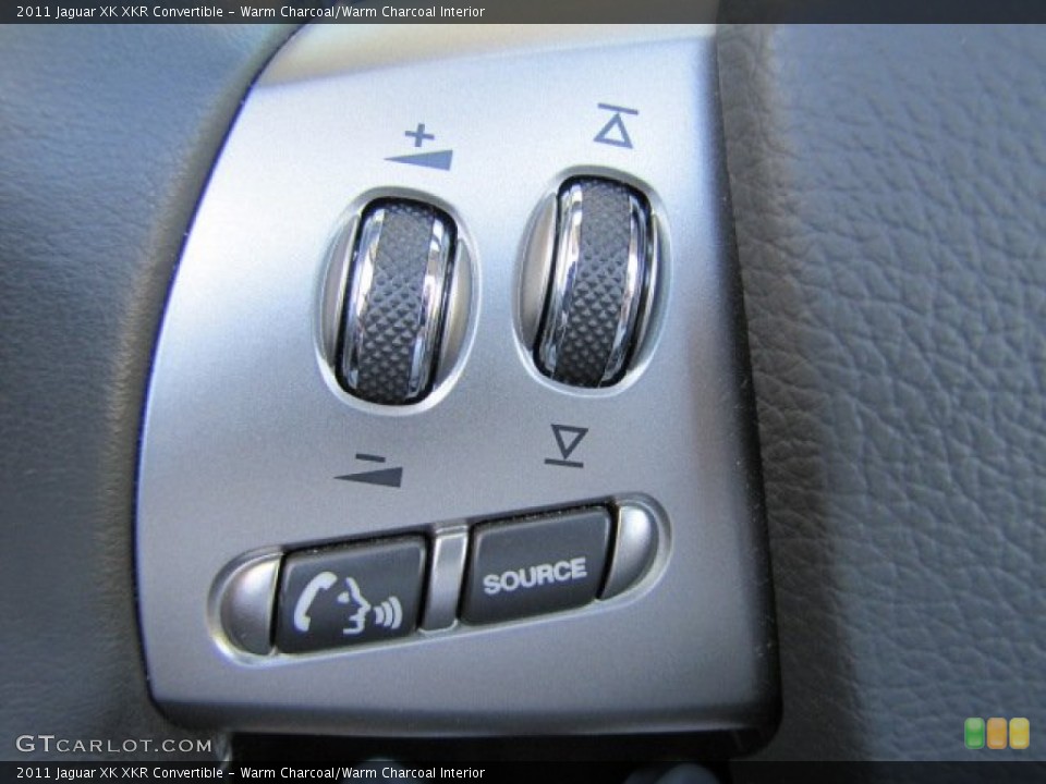 Warm Charcoal/Warm Charcoal Interior Controls for the 2011 Jaguar XK XKR Convertible #73328007