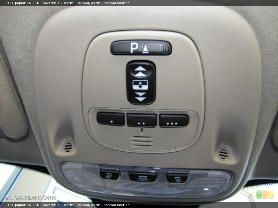 Warm Charcoal/Warm Charcoal Interior Controls for the 2011 Jaguar XK XKR Convertible #73328095