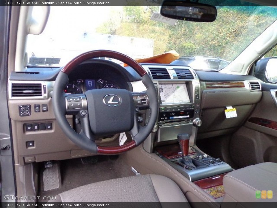 Sepia/Auburn Bubinga Interior Dashboard for the 2013 Lexus GX 460 Premium #73329780