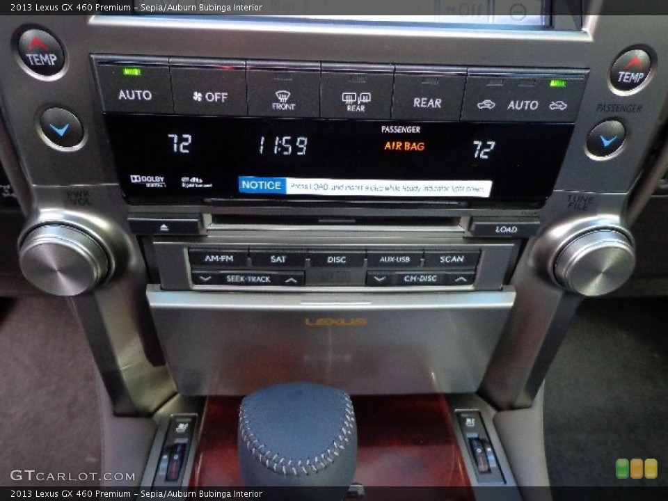 Sepia/Auburn Bubinga Interior Audio System for the 2013 Lexus GX 460 Premium #73329901